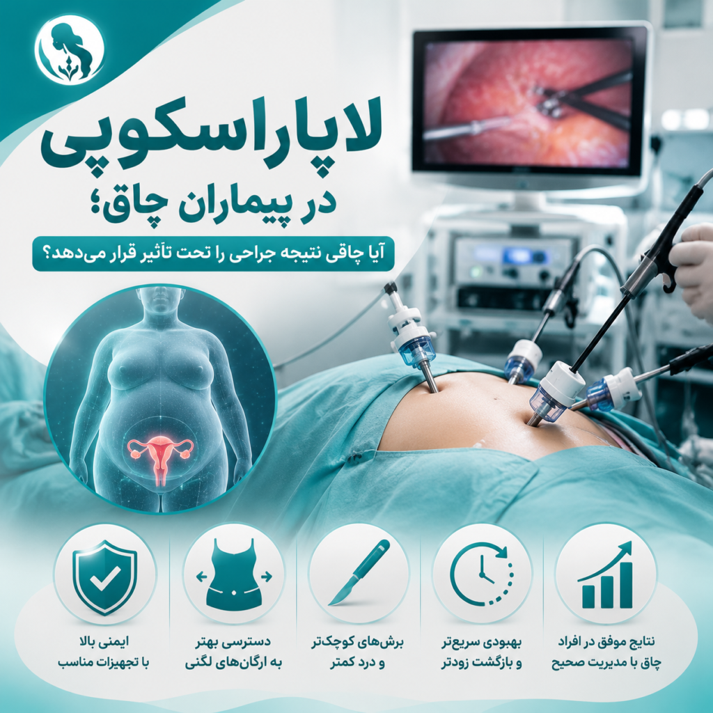 لاپاراسکوپی در بیماران چاق؛ آیا چاقی نتیجه جراحی را تحت تأثیر قرار می‌دهد؟