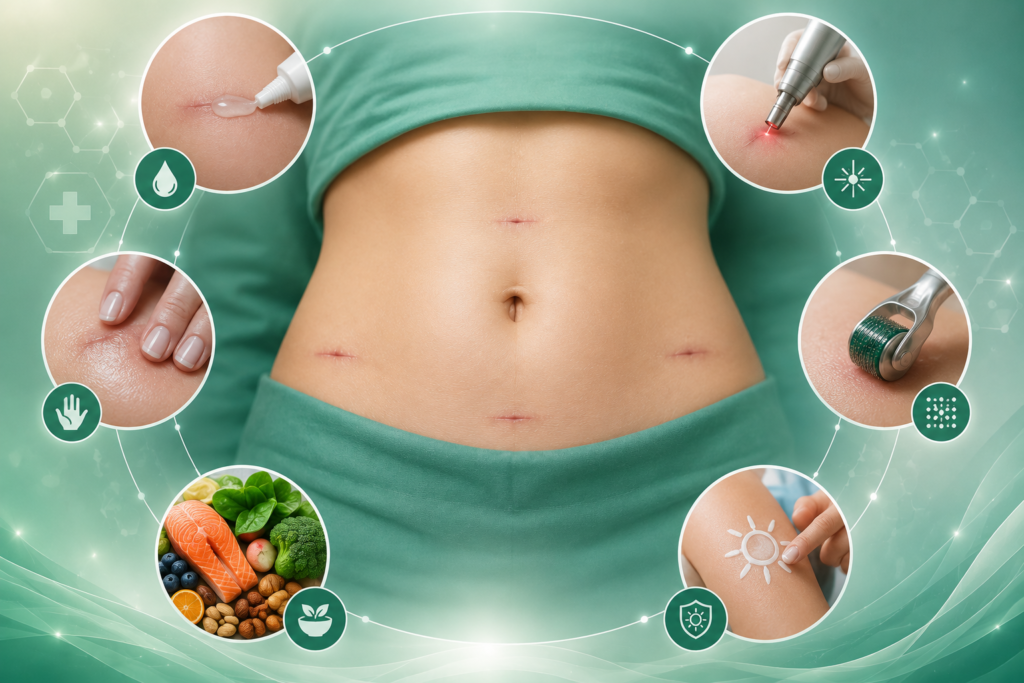 جای بخیه لاپاراسکوپی؛ چگونه ترمیم می‌شود؟