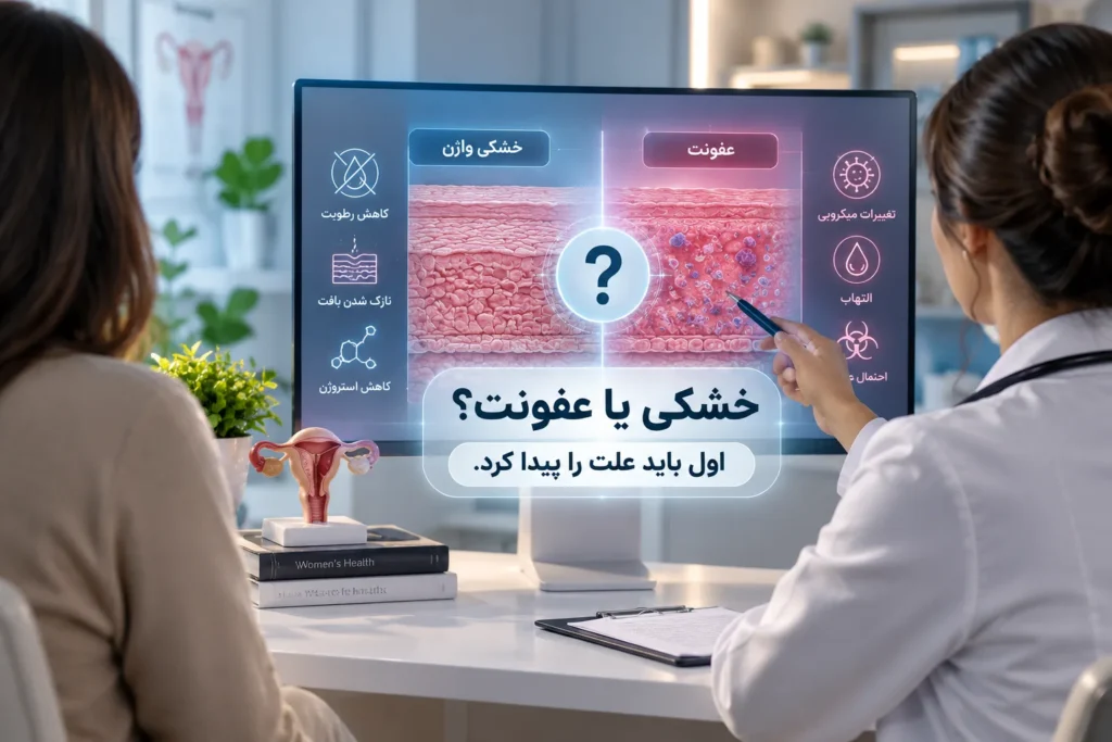 رابطه خشکی واژن با عفونت چیست؟