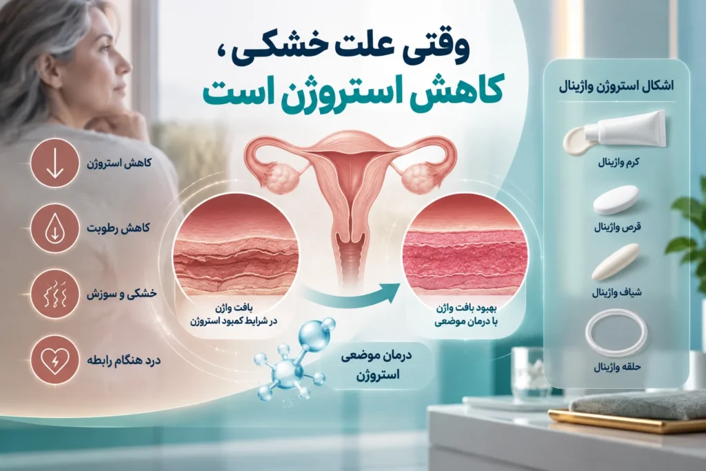 درمان خشکی واژن؛ کدام روش واقعاً مؤثر است؟